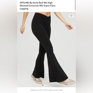Aerie Black Flare Leggings